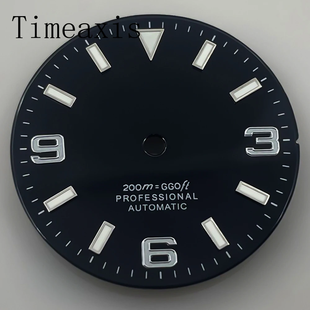 Циферблат Timeaxis 29 мм, светящийся, подходит для NH35 NH36 ETA2836/2824 Miyota8205/8215/821A Mingzhu2813/3804, механизм белый, синий, зеленый, черный, красный
Циферблат Timeaxis 29 мм, светящийся, подходит для NH35 NH36 ETA2836/2824 Miyota8205/8215/821A Mingzhu2813/3804, механизм белый, синий, зеленый, черный, красный