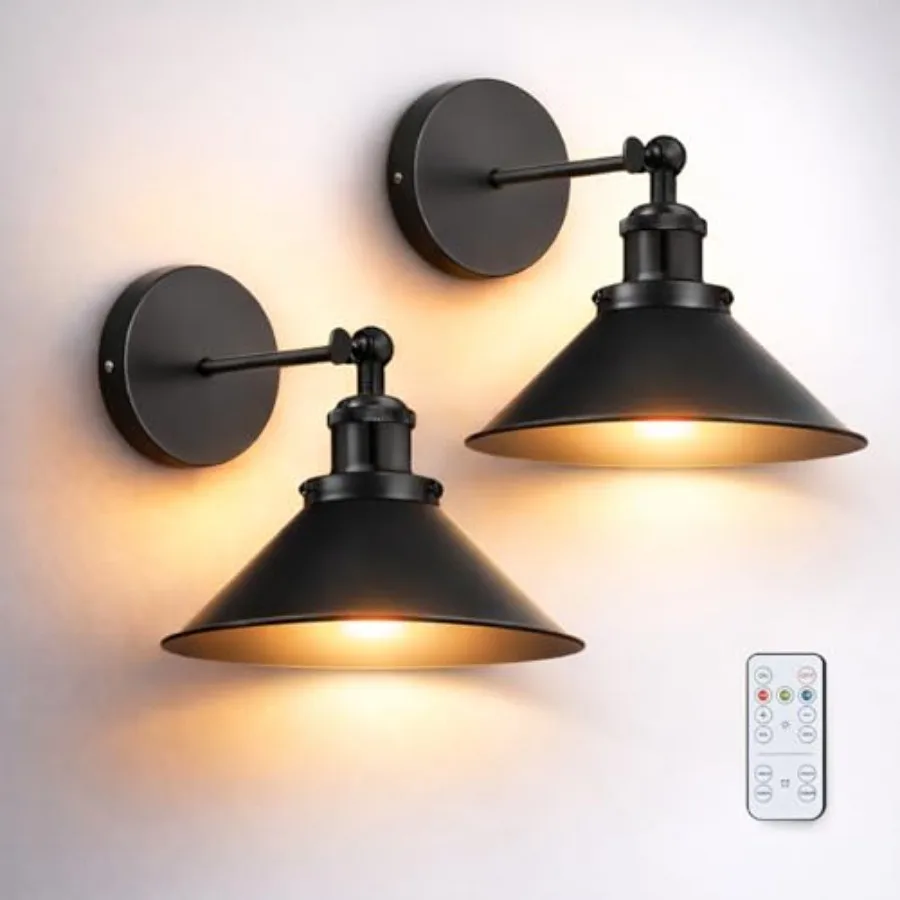 Battery Operated Wall Sconce Set of 2, Vintage Sconces Wall Decor Set of 2 with Remote, Dimmable Wall Lights for Living Room, W
Battery Operated Wall Sconce Set of 2, Vintage Sconces Wall Decor Set of 2 with Remote, Dimmable Wall Lights for Living Room, W