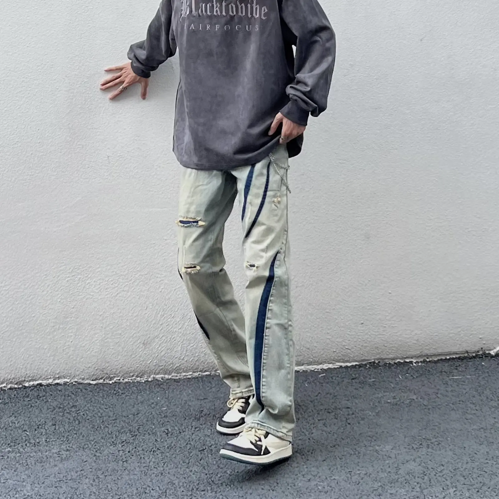 Loose Fit Casual Jeans Men's High Street Torn Long Pants Middle Waist Jeans Spring Autumn Large Size 250 Pou Color Blo T...
Loose Fit Casual Jeans Men's High Street Torn Long Pants Middle Waist Jeans Spring Autumn Large Size 250 Pou Color Blo T...