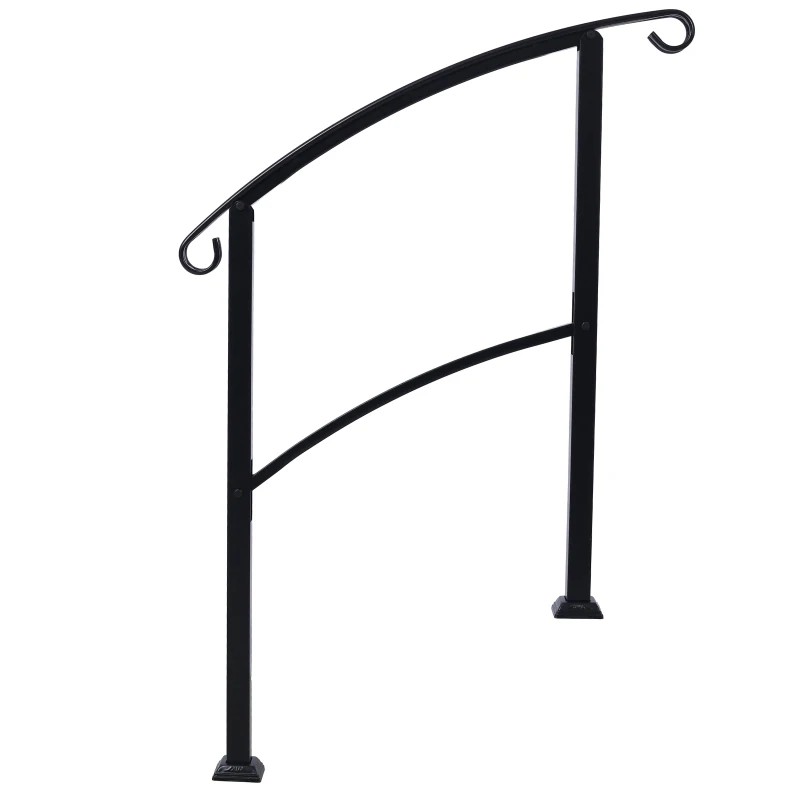 Handrails for Outdoor Steps, Fit 1 or 3 Steps Outdoor Stair Railing, Wrought Iron Handrail, Flexible Front Porch Hand Rail
Handrails for Outdoor Steps, Fit 1 or 3 Steps Outdoor Stair Railing, Wrought Iron Handrail, Flexible Front Porch Hand Rail