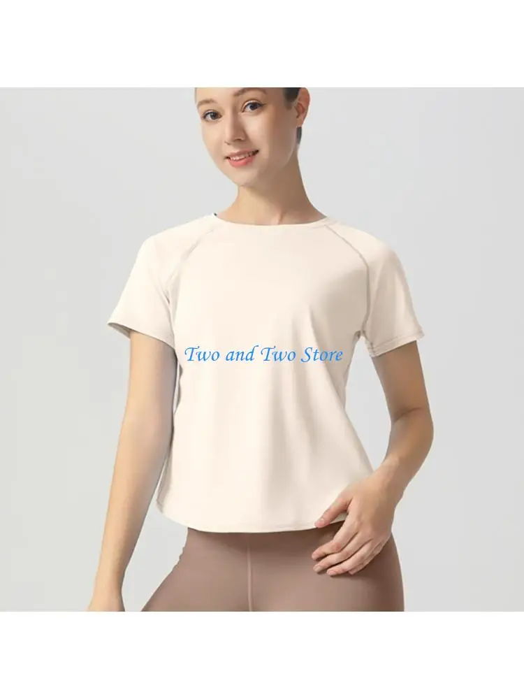 HX6F Women Athletic Loose Fit T-Shirt Workout Open Back Top For Yoga And Gym Training
HX6F Women Athletic Loose Fit T-Shirt Workout Open Back Top For Yoga And Gym Training