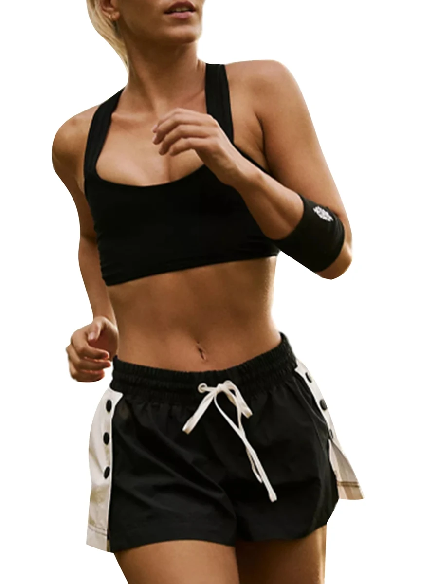 Women Color Block Sweat Shorts Drawstring High Waisted Patchwork Athletic Shorts Elastic Workout Running Shorts
Women Color Block Sweat Shorts Drawstring High Waisted Patchwork Athletic Shorts Elastic Workout Running Shorts