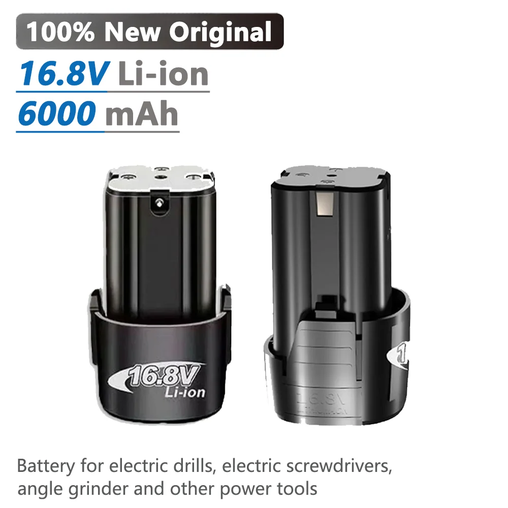 New 16.8V 6000mAh Universal Rechargeable Li-ion Battery for Electric Drill Electric Screwdriver Power Tools Spare Battery
New 16.8V 6000mAh Universal Rechargeable Li-ion Battery for Electric Drill Electric Screwdriver Power Tools Spare Battery