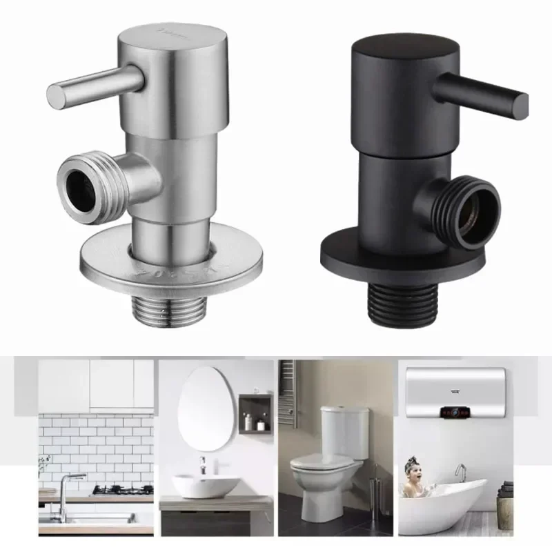 G 1/2 Inch Solid Brass Faucet Triangle Valve Angle Inlet Water Stop Valve Hot Cold Water Heater Toilet Copper Core Switch Valve
G 1/2 Inch Solid Brass Faucet Triangle Valve Angle Inlet Water Stop Valve Hot Cold Water Heater Toilet Copper Core Switch Valve