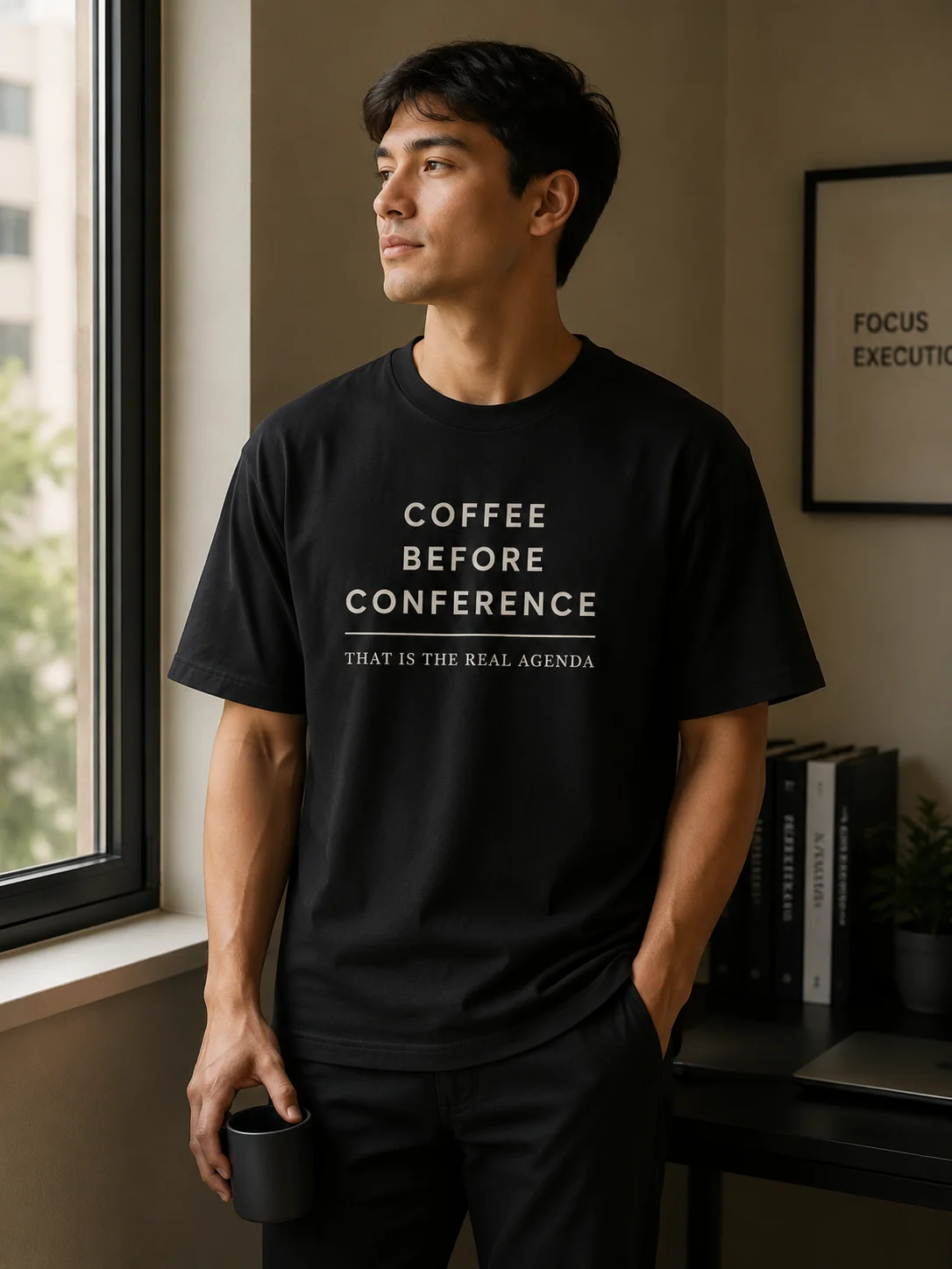 Men Graphic T Shirt Short Sleeve Fit 50 Percent Cotton 50 Percent Polyester Stretch Fabric Typographic Slogan Print Casual
Men Graphic T Shirt Short Sleeve Fit 50 Percent Cotton 50 Percent Polyester Stretch Fabric Typographic Slogan Print Casual