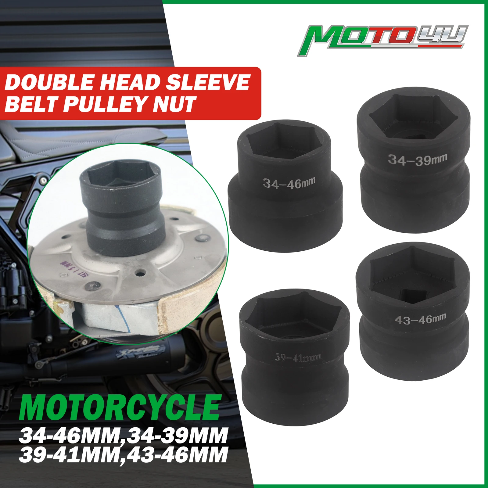 34mm-39mm 34mm-46mm 39mm-41mm 43mm-46mm Double Head Sleeve Pulley Nut Accessories Nut Sleeve Belt Pulley Clutch Removal Tool
34mm-39mm 34mm-46mm 39mm-41mm 43mm-46mm Double Head Sleeve Pulley Nut Accessories Nut Sleeve Belt Pulley Clutch Removal Tool