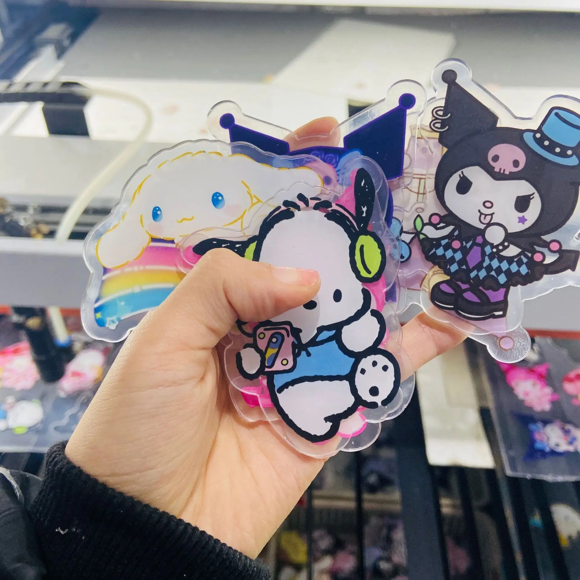500g Sanrio 6-8cm Acrylic Pendant Disney Genshin Hello Kitty Kuromi Cinnamoroll DIY Accessory Keychain PP Clip Patch Waterproof
500g Sanrio 6-8cm Acrylic Pendant Disney Genshin Hello Kitty Kuromi Cinnamoroll DIY Accessory Keychain PP Clip Patch Waterproof