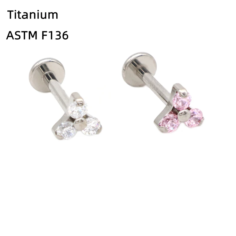 12pcs/lot Triangle Crystal Titanium Lip Stud Labret Piercing Jewelry Earring Tragus 3 CZ Zircon Pink Fashion Women Helix
12pcs/lot Triangle Crystal Titanium Lip Stud Labret Piercing Jewelry Earring Tragus 3 CZ Zircon Pink Fashion Women Helix