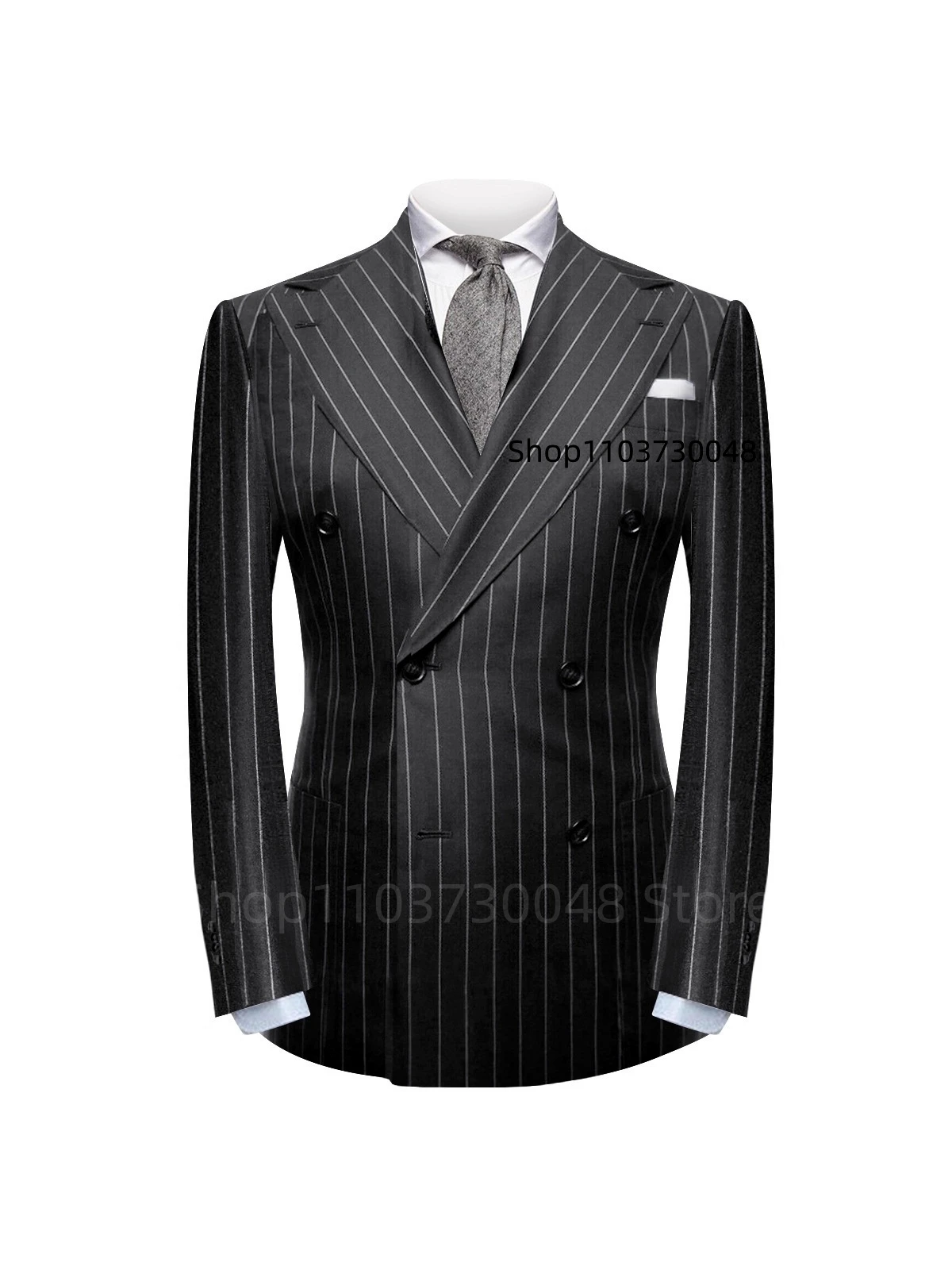(One Blazer) Formal Black Striped Suit Blazers for Men Groom Wedding Suit Jacket Slim Fit Business Tuxedo Fashion Casual Coat
(One Blazer) Formal Black Striped Suit Blazers for Men Groom Wedding Suit Jacket Slim Fit Business Tuxedo Fashion Casual Coat