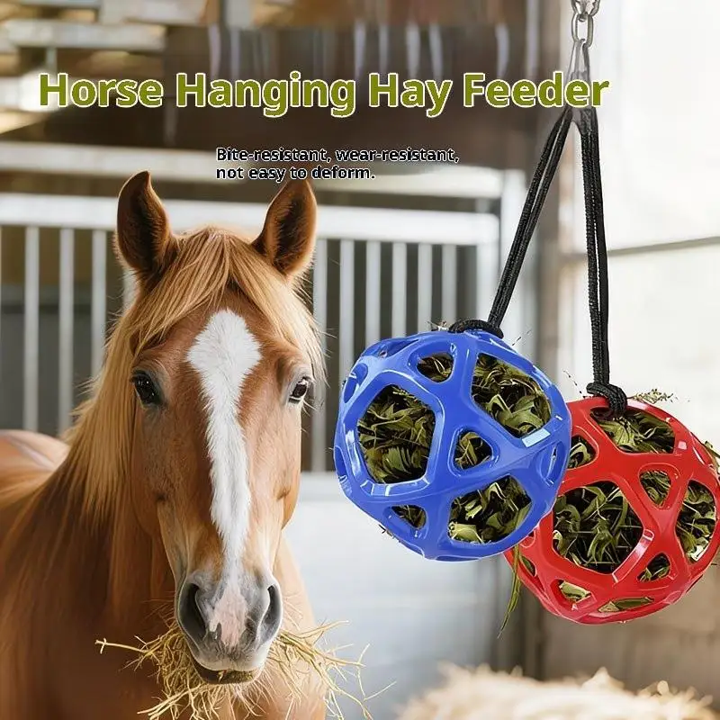 Hanging Hay Feeder for Horses Rope Attached Chew Resistant Treat Ball for Outdoor Stable Feeding
Hanging Hay Feeder for Horses Rope Attached Chew Resistant Treat Ball for Outdoor Stable Feeding