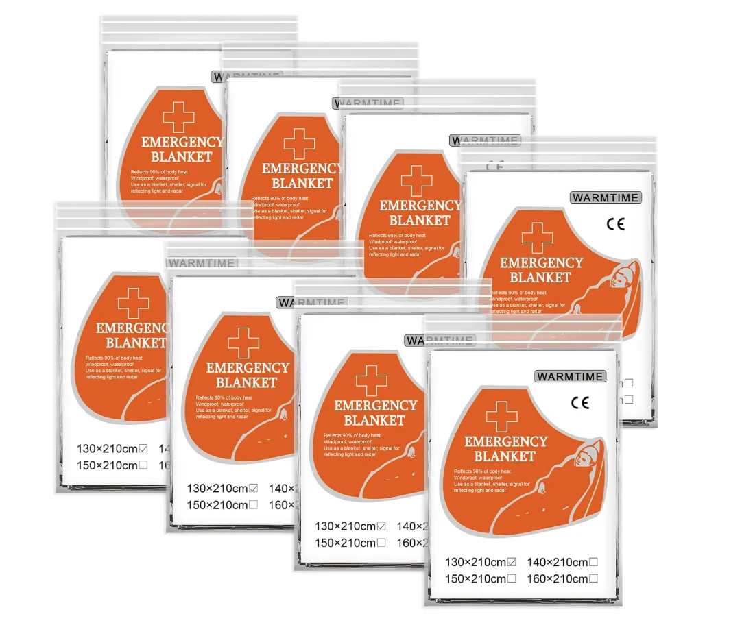 Комплект из 8 майларовых одеял для экстренной помощи, термоодеяло для выживания для спасения, одеяло из серебряной фольги для первой помощи, оптом,
Комплект из 8 майларовых одеял для экстренной помощи, термоодеяло для выживания для спасения, одеяло из серебряной фольги для первой помощи, оптом,