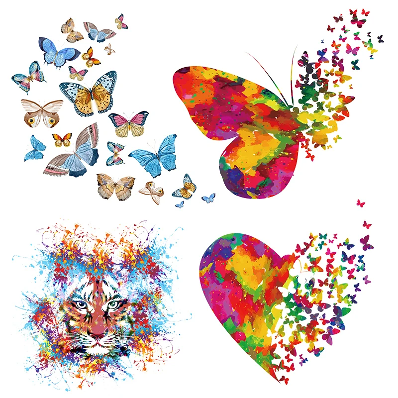 Creative butterfly love Heat Transfer Patches For Clothing Iron-On T-Shirts DIY Funny Heat Transfer Thermal Stickers
Creative butterfly love Heat Transfer Patches For Clothing Iron-On T-Shirts DIY Funny Heat Transfer Thermal Stickers