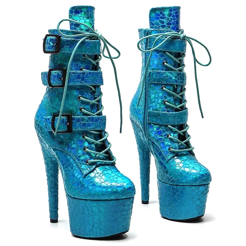Women 17CM/7inches PU Upper Plating Platform Sexy High Heels Ankle Boots Pole Dance Shoes 206
Women 17CM/7inches PU Upper Plating Platform Sexy High Heels Ankle Boots Pole Dance Shoes 206