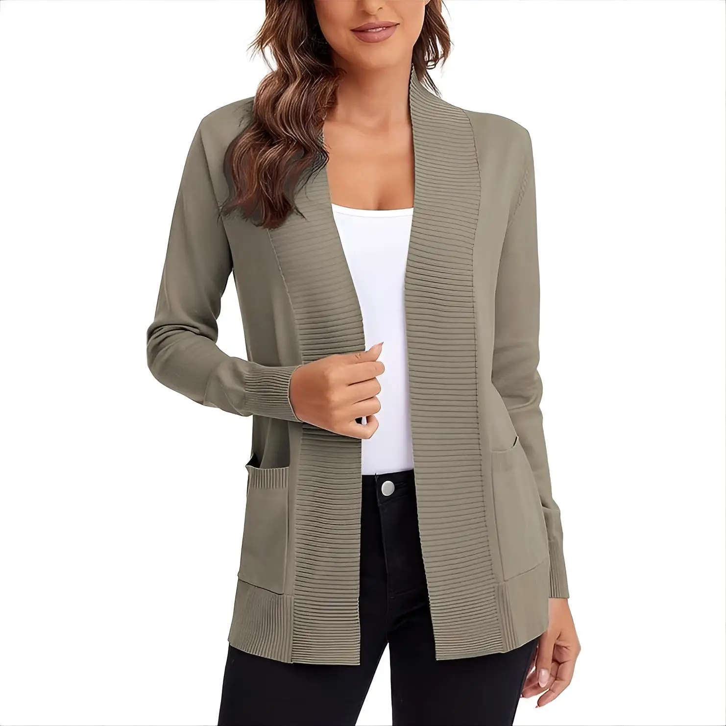 Mid-Long Cardigans Woman Winter Womens Spring Kniited Knits Tassels Spliced Raglan Half-Neck Lattice Comfortable Collared Fold
Mid-Long Cardigans Woman Winter Womens Spring Kniited Knits Tassels Spliced Raglan Half-Neck Lattice Comfortable Collared Fold