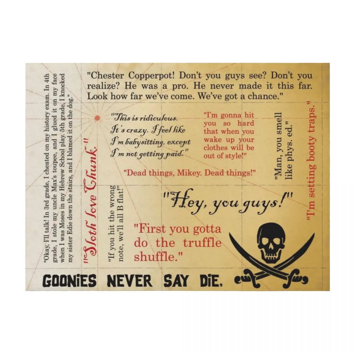 The Goonies Map Throw Blanket Furrys halloween Bed Luxury Thicken Blankets
The Goonies Map Throw Blanket Furrys halloween Bed Luxury Thicken Blankets