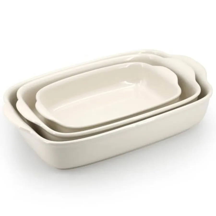 3-Pack Ceramic g Dises teavy-Duty Oven-Safe Stoneware Deep Recular Casrole Pans for Lasagna and g ig eat Resistant andcrafted G
3-Pack Ceramic g Dises teavy-Duty Oven-Safe Stoneware Deep Recular Casrole Pans for Lasagna and g ig eat Resistant andcrafted G