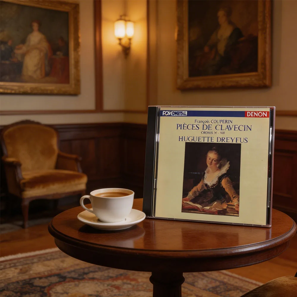 CD Huguette Dreyfus | Couperin: Pièces De Clavecin, Ordres XI-XIII | DENON PCM Digital High-Fidelity Audiophile Recording
CD Huguette Dreyfus | Couperin: Pièces De Clavecin, Ordres XI-XIII | DENON PCM Digital High-Fidelity Audiophile Recording