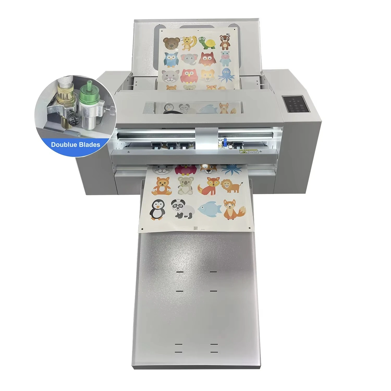 New Arrival Automatic Double Head 1200mm/s Label Paper Cutting Creasing A3 Sheet Die Cutting Machine
New Arrival Automatic Double Head 1200mm/s Label Paper Cutting Creasing A3 Sheet Die Cutting Machine