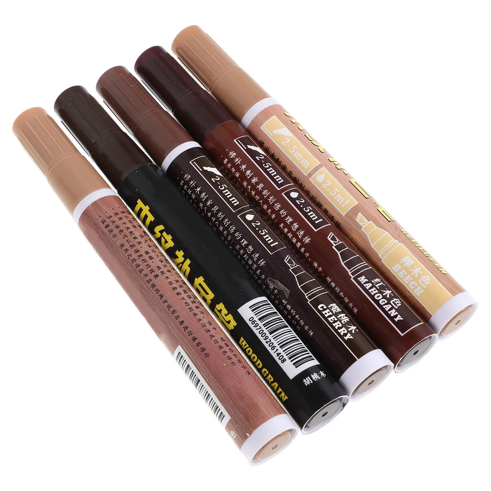 5Pcs Furniture Marker Repair Set Wood Stain Markers for Cabinets Wood Floors Drawer Facades Table Edges Scratch Coverage Color
5Pcs Furniture Marker Repair Set Wood Stain Markers for Cabinets Wood Floors Drawer Facades Table Edges Scratch Coverage Color