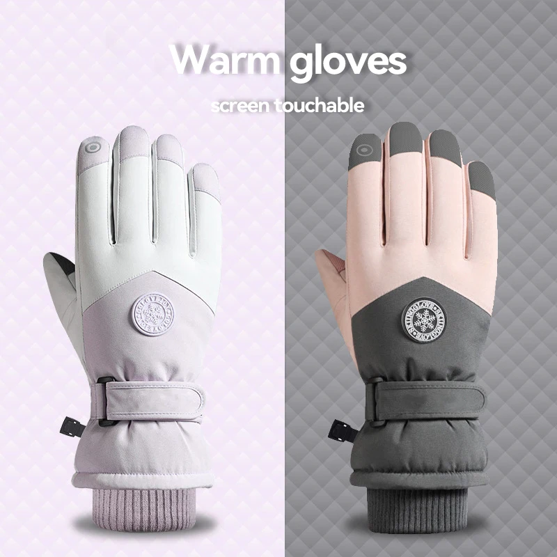 Winter Gloves for Women Durable Outdoor Skiing Warm Black Gloves for Men Touchable Screen Waterproof Driving Gloves Anti-slip
Winter Gloves for Women Durable Outdoor Skiing Warm Black Gloves for Men Touchable Screen Waterproof Driving Gloves Anti-slip