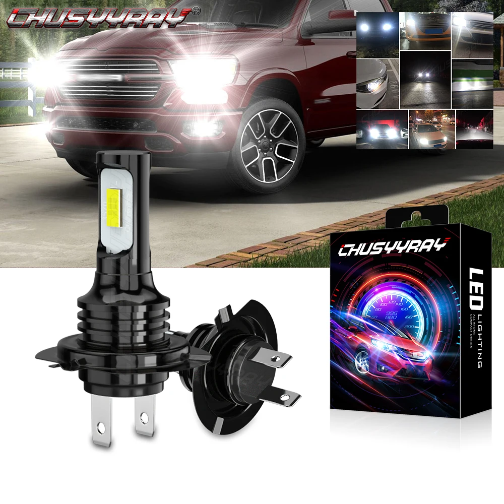 CHUSYYRAY Led Headlight 2Pcs H7 Led Replacement Bulbs Car fog Lights 12V 6000K White light Car accsesories Led light For Car
CHUSYYRAY Led Headlight 2Pcs H7 Led Replacement Bulbs Car fog Lights 12V 6000K White light Car accsesories Led light For Car