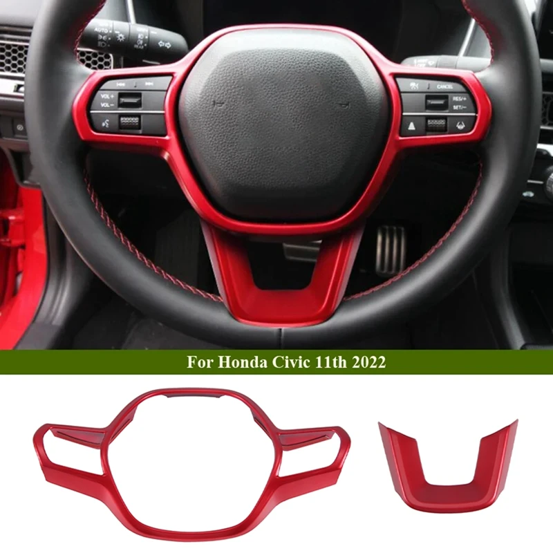 Декоративная накладка на кнопку рулевого колеса для Honda Civic 11Th 2022 2023, красные аксессуары для интерьера
Декоративная накладка на кнопку рулевого колеса для Honda Civic 11Th 2022 2023, красные аксессуары для интерьера