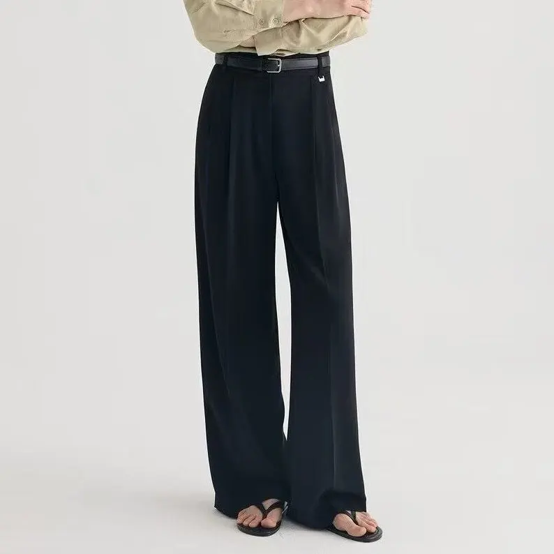 High Waist Straight Leg Suit Pants for Women Commute Long Pants Awei Clothing Spring Summer New Brand Slimming Women's Wear
High Waist Straight Leg Suit Pants for Women Commute Long Pants Awei Clothing Spring Summer New Brand Slimming Women's Wear