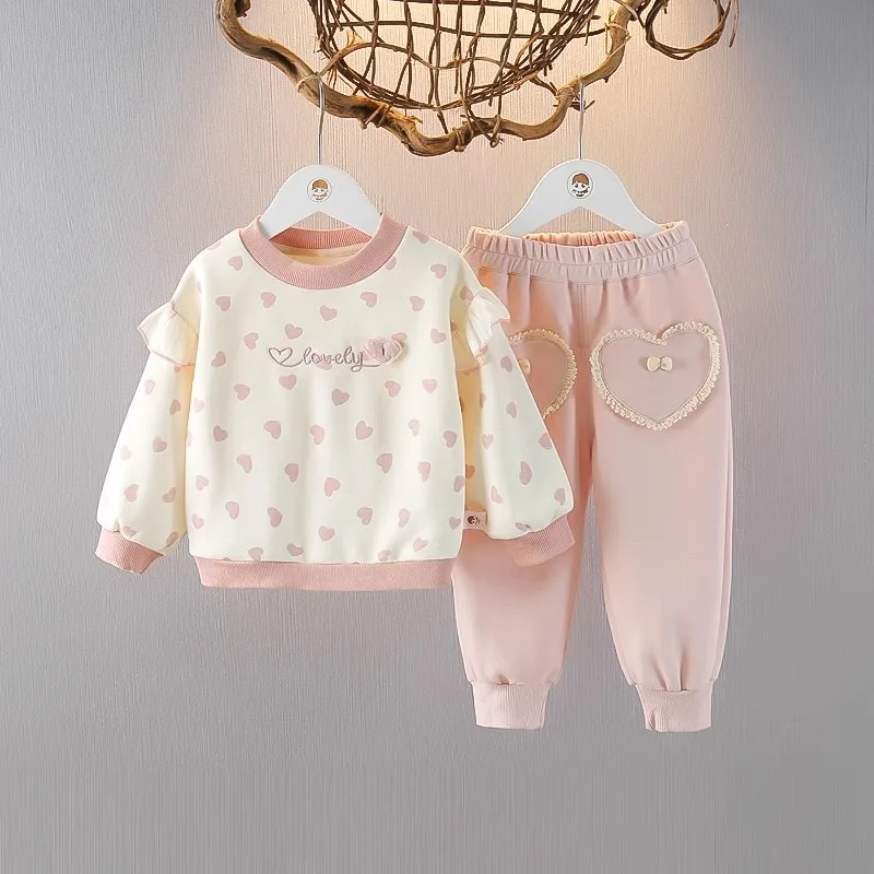 Sets Yangqi Girls' Set 2024 Autumn New Baby Girl Sports Set One Year Old Spring and Autumn Children's Hoodie Two Piece Set
Sets Yangqi Girls' Set 2024 Autumn New Baby Girl Sports Set One Year Old Spring and Autumn Children's Hoodie Two Piece Set