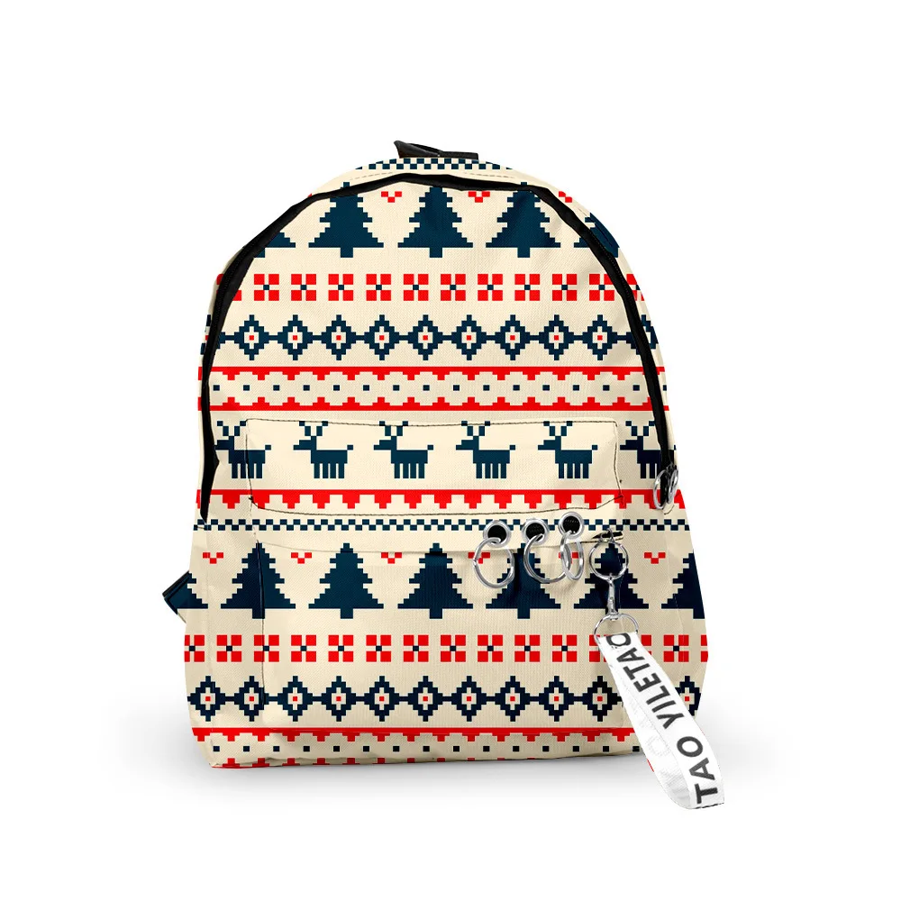 Fashion Novelty Christmas Backpacks Boys/Girls pupil School Bags 3D Print Keychains Oxford Waterproof Cute Small Backpacks
Fashion Novelty Christmas Backpacks Boys/Girls pupil School Bags 3D Print Keychains Oxford Waterproof Cute Small Backpacks