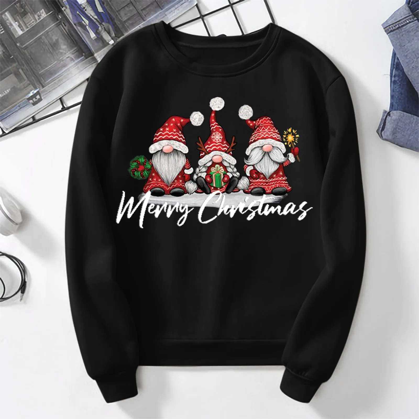 Women Sweatshirt Christmas Round Collar Long Sleeve Print Easy Top Pullover Ropa De Mujer Winter Clothes Hoodie New Sweatshirt
Women Sweatshirt Christmas Round Collar Long Sleeve Print Easy Top Pullover Ropa De Mujer Winter Clothes Hoodie New Sweatshirt