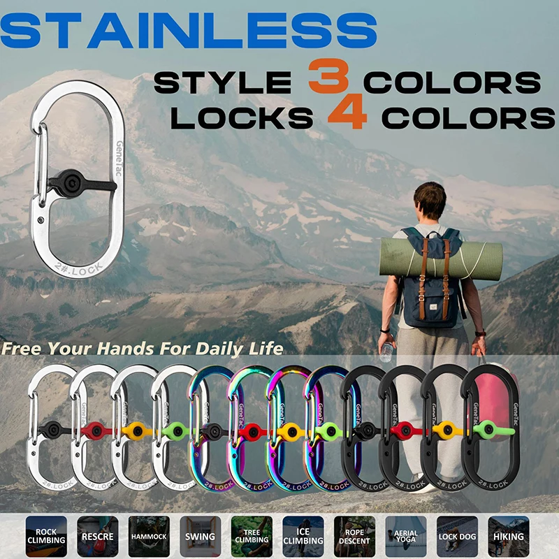 Многофункциональный открытый маленький карабин с замком, рюкзак для выживания в кемпинге, пешего туризма, альпинизма, пряжка из алюминиевого сплава для ключа
Многофункциональный открытый маленький карабин с замком, рюкзак для выживания в кемпинге, пешего туризма, альпинизма, пряжка из алюминиевого сплава для ключа