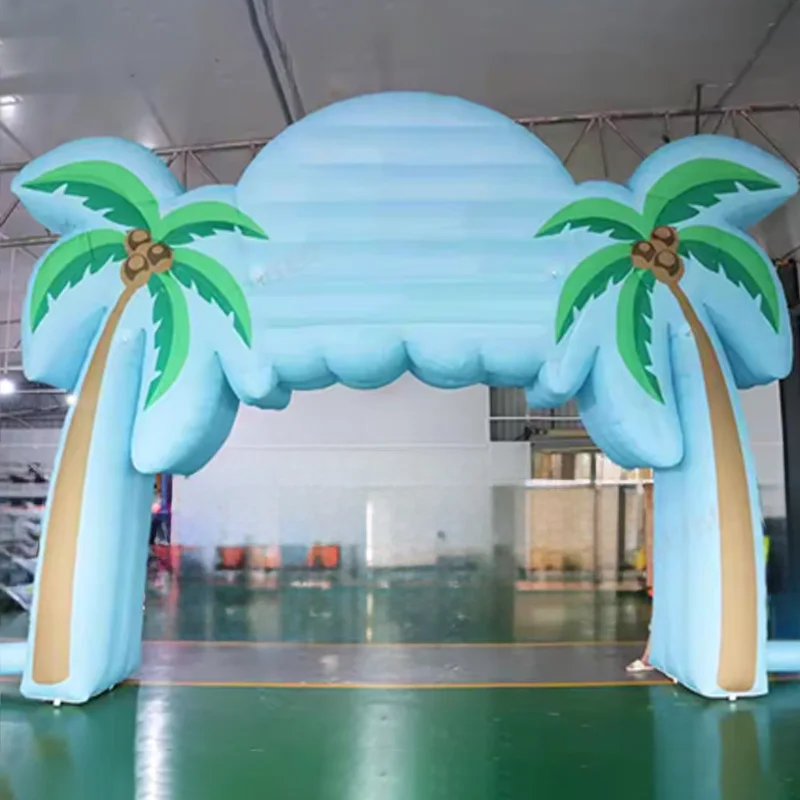 Inflatable coconut arch with blower, a decorative prop for outdoor square and shopping mall events
Inflatable coconut arch with blower, a decorative prop for outdoor square and shopping mall events