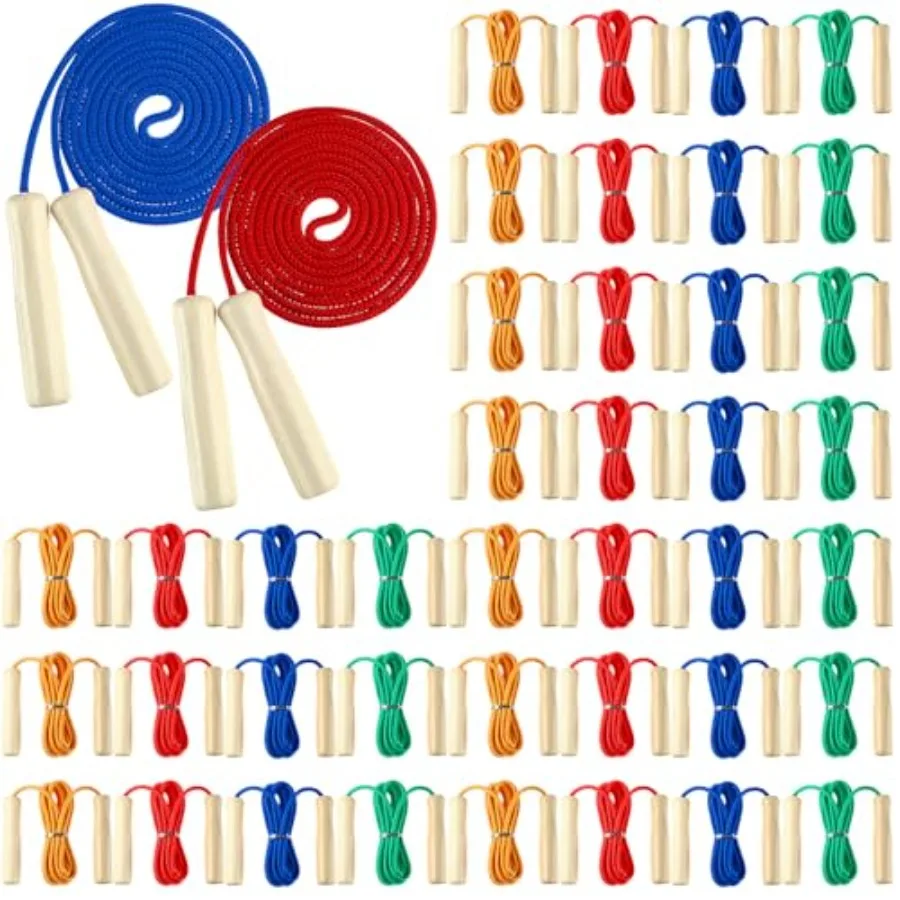 8.53 FT Adjustable Cotton Jump Rope with Wooden Handle for Adults Multiplayer Double Dutch Skipping Rope Outdoor Exercise Train
8.53 FT Adjustable Cotton Jump Rope with Wooden Handle for Adults Multiplayer Double Dutch Skipping Rope Outdoor Exercise Train