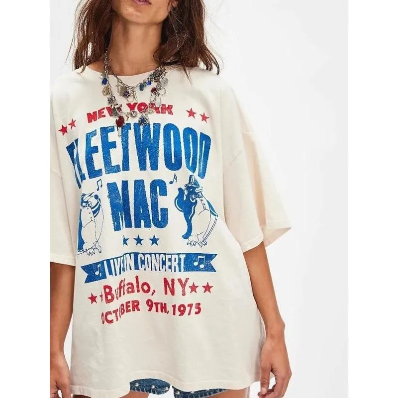 Cotton Printed T-Shirt round Neck Women's Fashion Spring 2026 Comfortable Breathable Casual Top Quality Garment
Cotton Printed T-Shirt round Neck Women's Fashion Spring 2026 Comfortable Breathable Casual Top Quality Garment