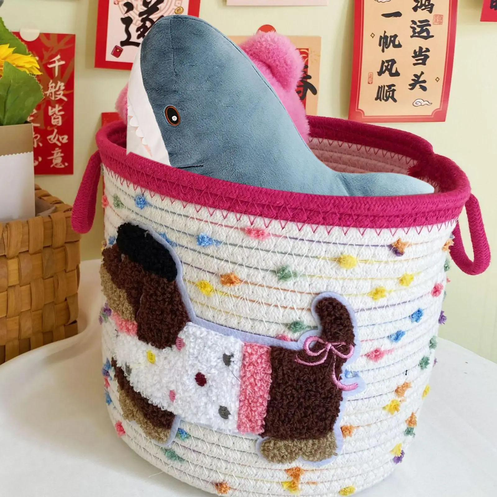 Корзина для хранения игрушек, маленькая с крышкой, домашний декор, милый рабочий стол с ручками
Корзина для хранения игрушек, маленькая с крышкой, домашний декор, милый рабочий стол с ручками