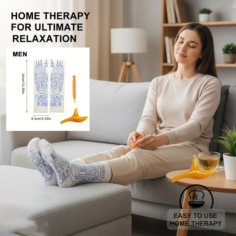 1 Set Socks Acupressure Foot Care Reflexology Socks Foot Acupoint Massage Suitable Home Massage Health Care Health
1 Set Socks Acupressure Foot Care Reflexology Socks Foot Acupoint Massage Suitable Home Massage Health Care Health