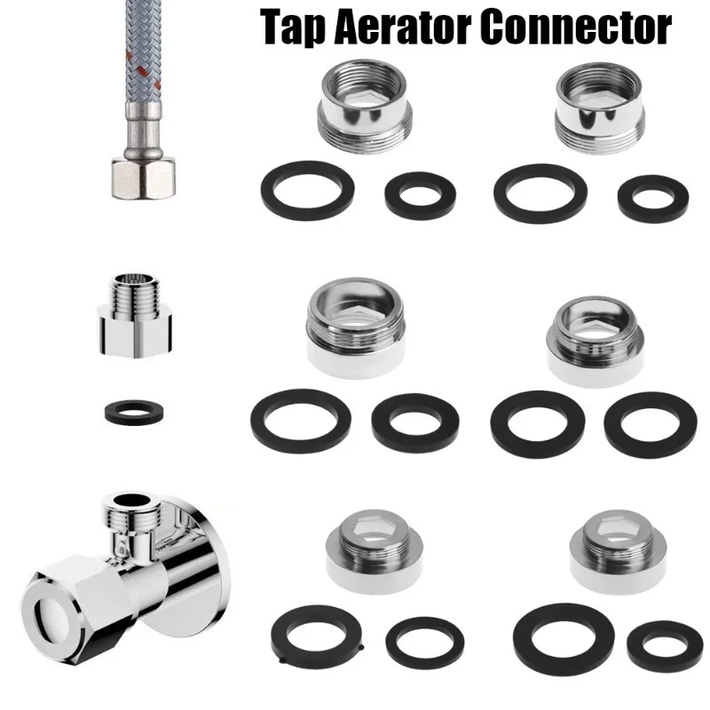 Metal Kitchen Faucet Adapter Aerator Connector with Washer Water Saving Male to Female 16/18/20/22/24/28mm to 22mm
Metal Kitchen Faucet Adapter Aerator Connector with Washer Water Saving Male to Female 16/18/20/22/24/28mm to 22mm