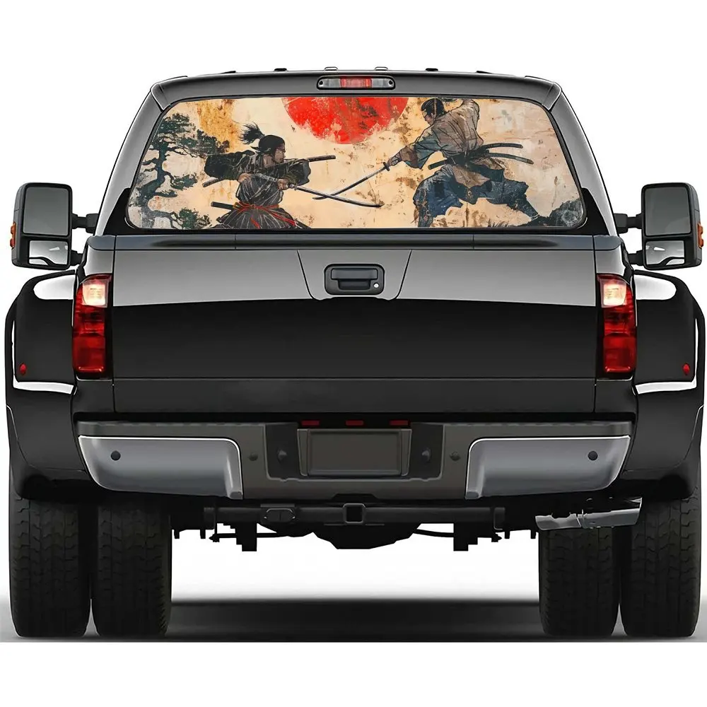 Самурай Wielding A Sword in Battle, наклейка на заднее лобовое стекло автомобиля, окно грузовика, прозрачная перфорированная виниловая наклейка на заднее окно, декор
Самурай Wielding A Sword in Battle, наклейка на заднее лобовое стекло автомобиля, окно грузовика, прозрачная перфорированная виниловая наклейка на заднее окно, декор