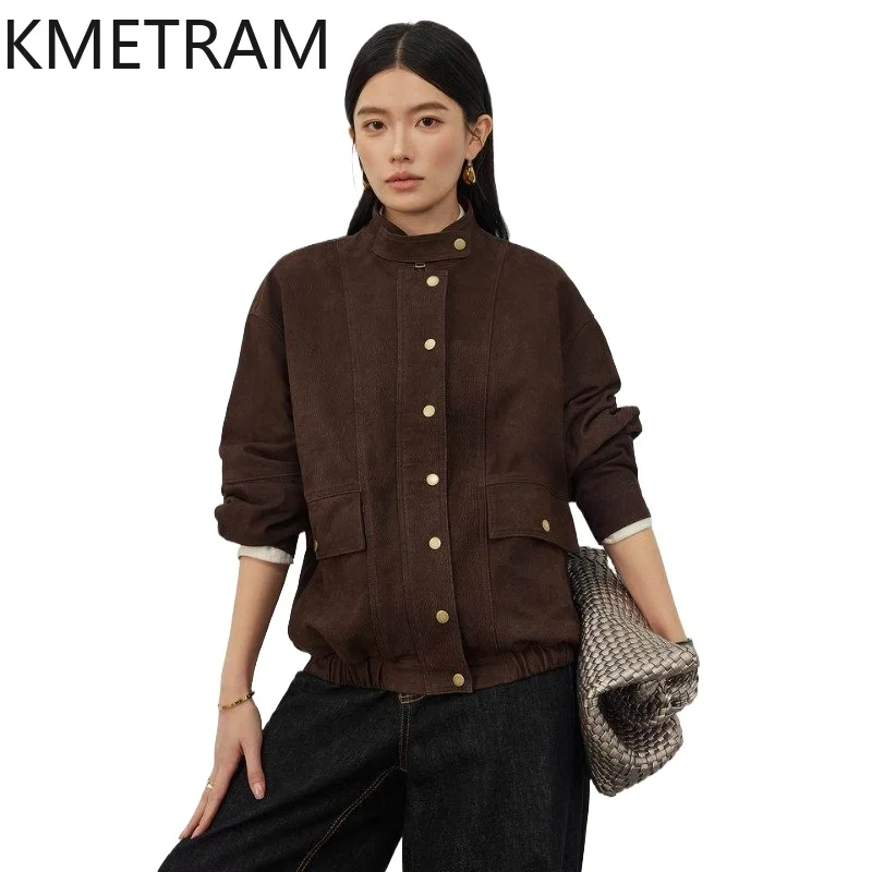 KMETRAM Genuine Goatskin Leather Jacket Woman Old Money Style Coat High Quality Real Leather Jackets Fall Women Clothes 2026가죽자켓
KMETRAM Genuine Goatskin Leather Jacket Woman Old Money Style Coat High Quality Real Leather Jackets Fall Women Clothes 2026가죽자켓