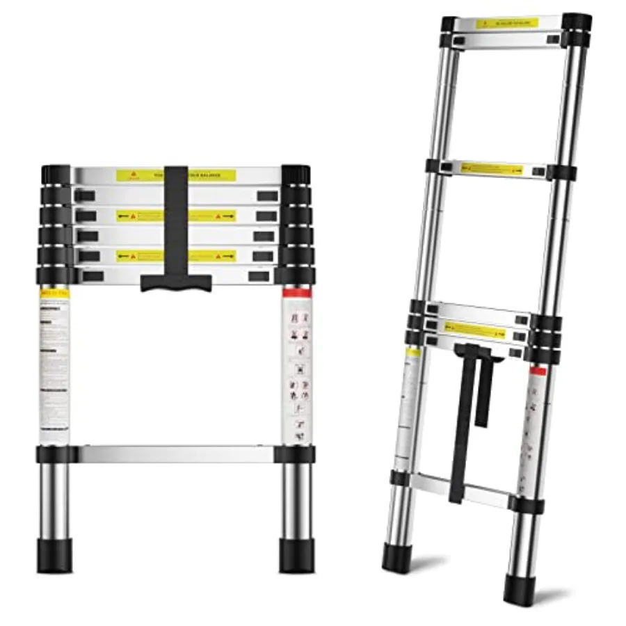 6.6 Feet Extension Ladders, Lightweight Collapsible Ladders, Aluminum Telescoping Ladders for Home, Folding Telescoping Ladder
6.6 Feet Extension Ladders, Lightweight Collapsible Ladders, Aluminum Telescoping Ladders for Home, Folding Telescoping Ladder