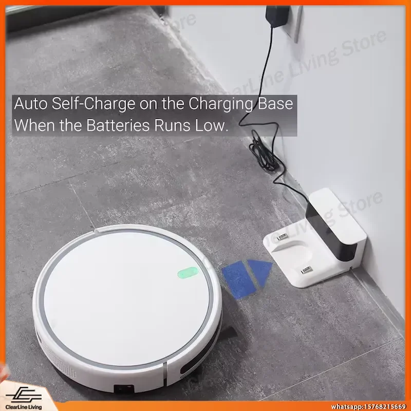 2026 Smart Robot Vacuum Cleaner with 3000Pa Suction Tuya App Control Auto Charging Mop Function Replaceable Water Tank for
2026 Smart Robot Vacuum Cleaner with 3000Pa Suction Tuya App Control Auto Charging Mop Function Replaceable Water Tank for
