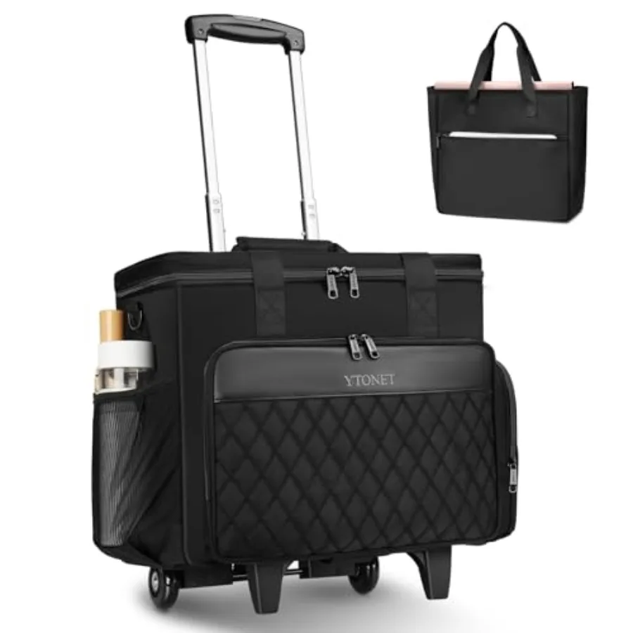 Rolling Teacher Bag, Multifunctional Teacher Tote Bag with Detachable Dolly and File Tote, Rolling Briefcase with 15.6" Padded
Rolling Teacher Bag, Multifunctional Teacher Tote Bag with Detachable Dolly and File Tote, Rolling Briefcase with 15.6" Padded