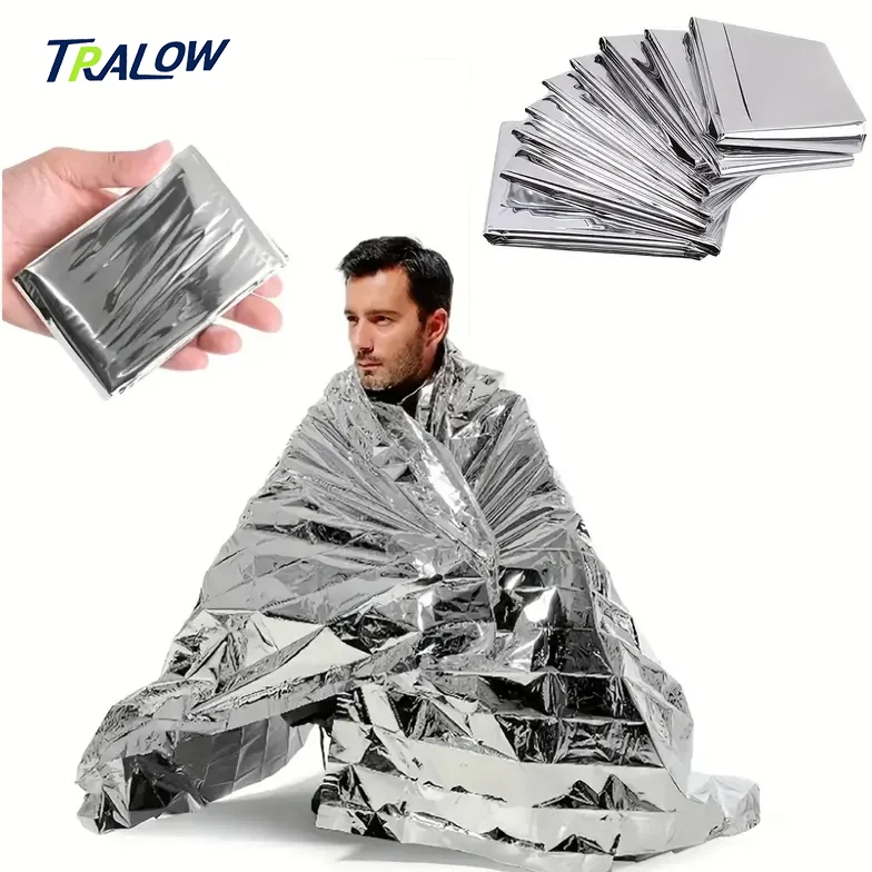 TRALOW 6 Pcs Emergency Blankets Foil Sheet Heat Foil Protection Rescue Camping Hiking Garden Covering Plant Growth Tablecloth
TRALOW 6 Pcs Emergency Blankets Foil Sheet Heat Foil Protection Rescue Camping Hiking Garden Covering Plant Growth Tablecloth