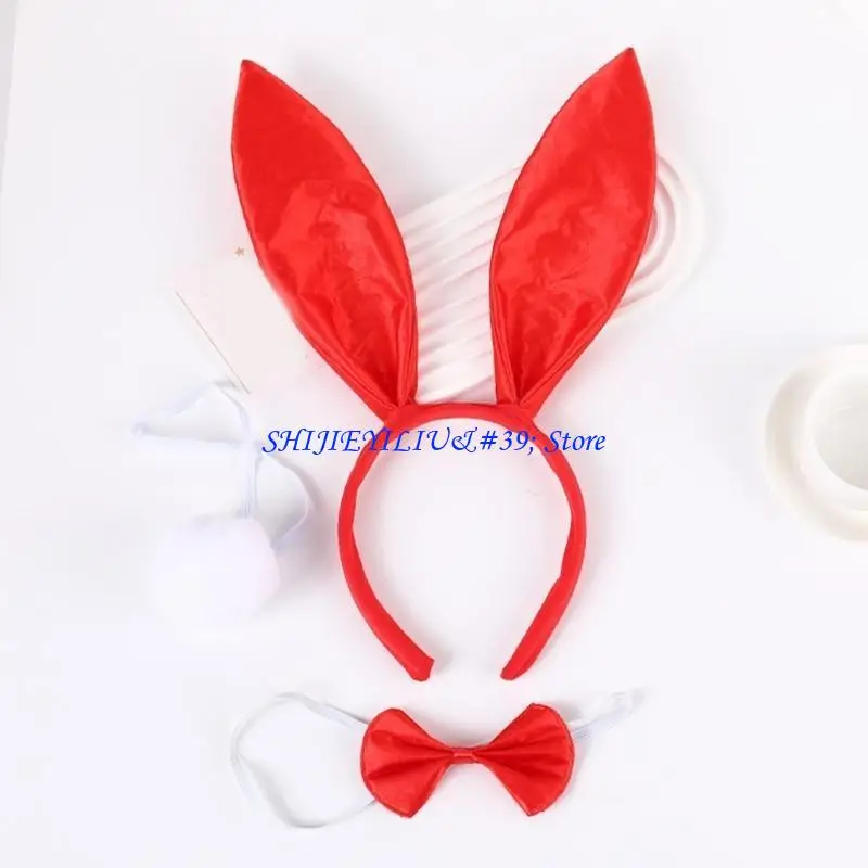 E21F 1set Lovely Headband Bowtie and Tail for Adult Carnival Party Costume
E21F 1set Lovely Headband Bowtie and Tail for Adult Carnival Party Costume
