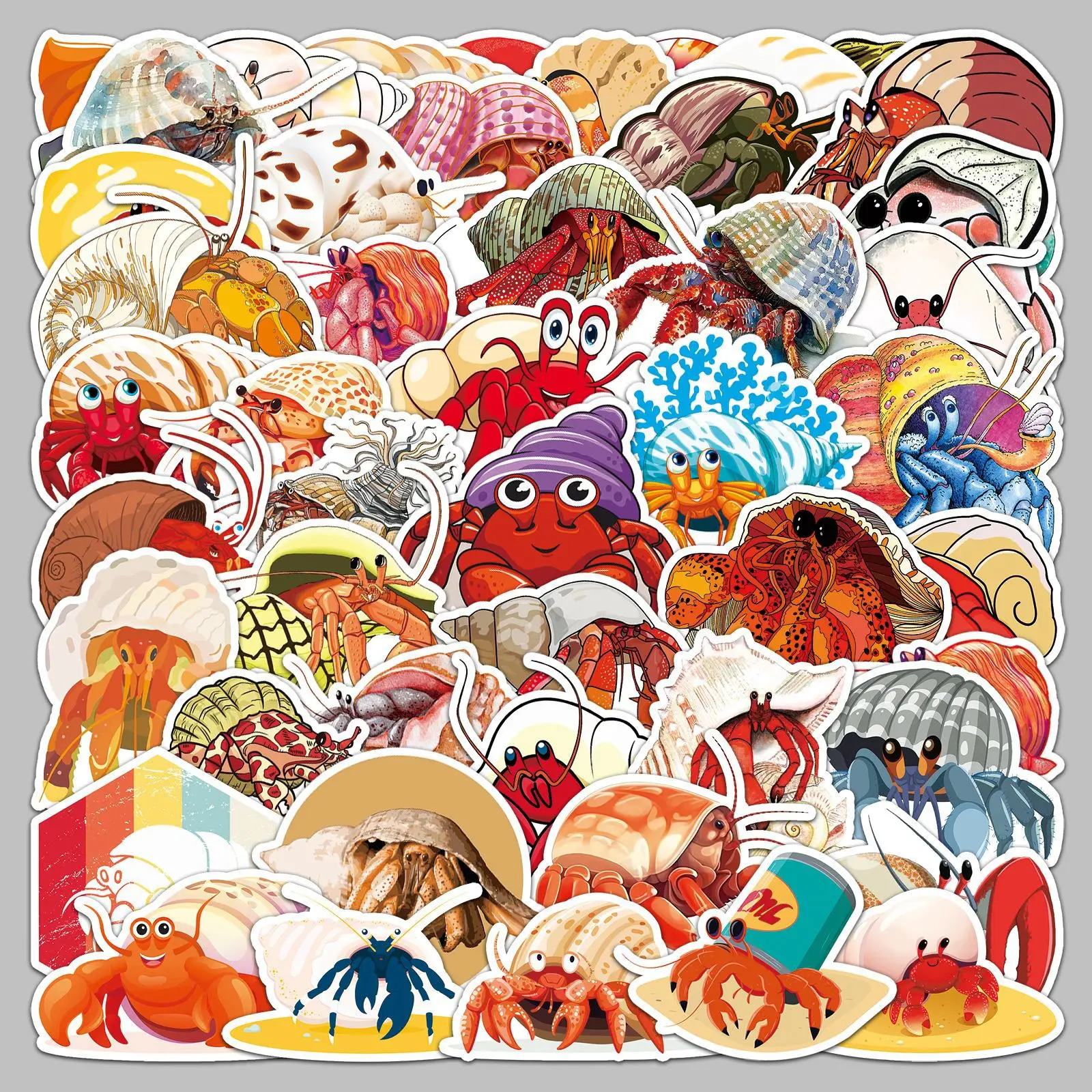 50pcs Cartoon Hermit Crab Series Graffiti Stickers For Mobile Phone Shell Skateboard Decorative Stickers DIY Toy Sticker Pack
50pcs Cartoon Hermit Crab Series Graffiti Stickers For Mobile Phone Shell Skateboard Decorative Stickers DIY Toy Sticker Pack