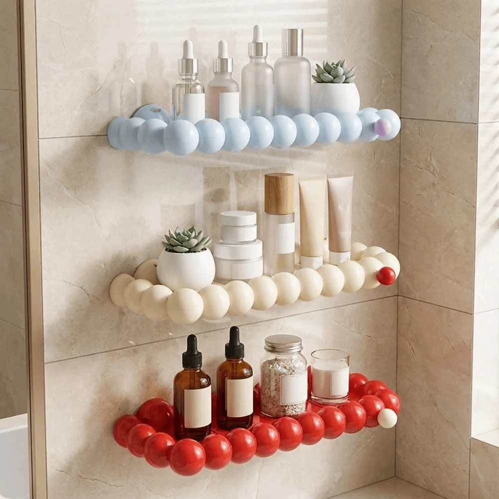 Plastic Cloud Suction Cup Storage Rack Punch Free Wall Mounted Cosmetics Storage Rack Space Saving Large Capacity
Plastic Cloud Suction Cup Storage Rack Punch Free Wall Mounted Cosmetics Storage Rack Space Saving Large Capacity