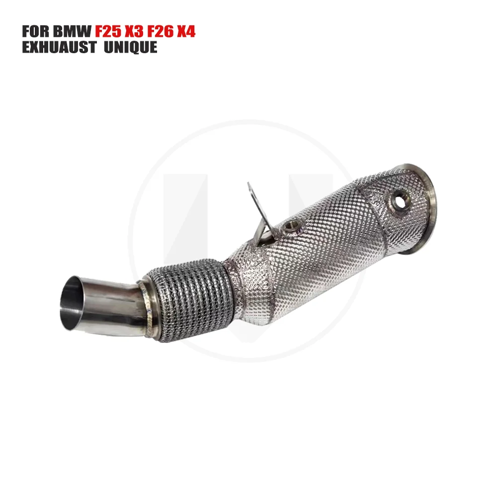 UNIQUE Exhaust System High Flow Performance Downpipe for BMW F25 X3 3.0T 2011-2017 Car Accessories With Catalytic Converter
UNIQUE Exhaust System High Flow Performance Downpipe for BMW F25 X3 3.0T 2011-2017 Car Accessories With Catalytic Converter