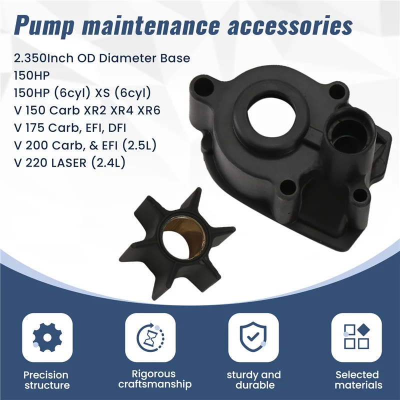 NEW-46-96148A8 Ремкомплект крыльчатки водяного насоса для подвесного мотора Mercury V6 150-225 л.с. 46-42579A4 46-96148A5
NEW-46-96148A8 Ремкомплект крыльчатки водяного насоса для подвесного мотора Mercury V6 150-225 л.с. 46-42579A4 46-96148A5
