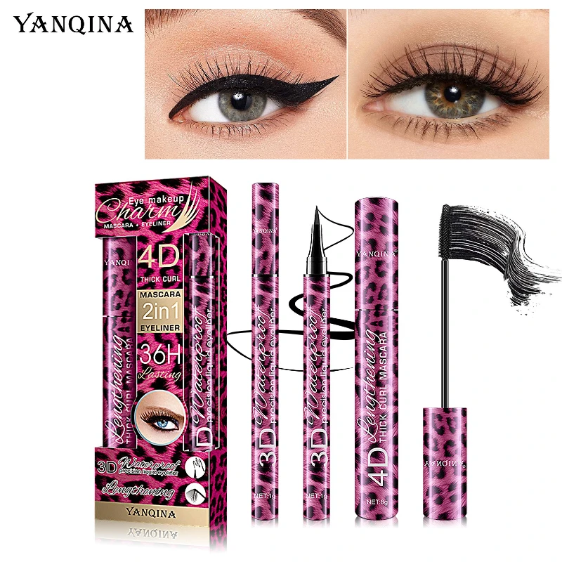 Mascara and Eyeliner Duo Set Black Fine-Tip Liner Smooth Application Long-Lasting Waterproof Eye Makeup 2-Piece Set
Mascara and Eyeliner Duo Set Black Fine-Tip Liner Smooth Application Long-Lasting Waterproof Eye Makeup 2-Piece Set