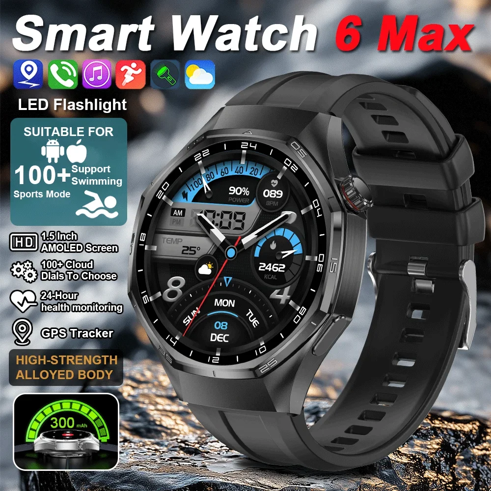 2025 Новые Смарт-часы T-Rex 3 GT6 Max GPS-трекер Компас 1,5-дюймовый AMOLED-экран Водонепроницаемые BT Call Спортивные Смарт-часы Мужчины Женщины
2025 Новые Смарт-часы T-Rex 3 GT6 Max GPS-трекер Компас 1,5-дюймовый AMOLED-экран Водонепроницаемые BT Call Спортивные Смарт-часы Мужчины Женщины